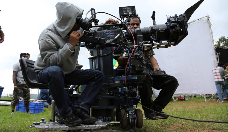 Sanjay F Gupta on the set