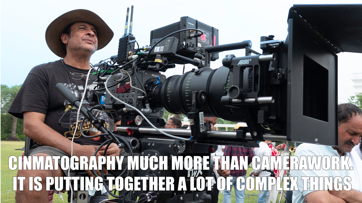 Sanjay F Gupta on the set